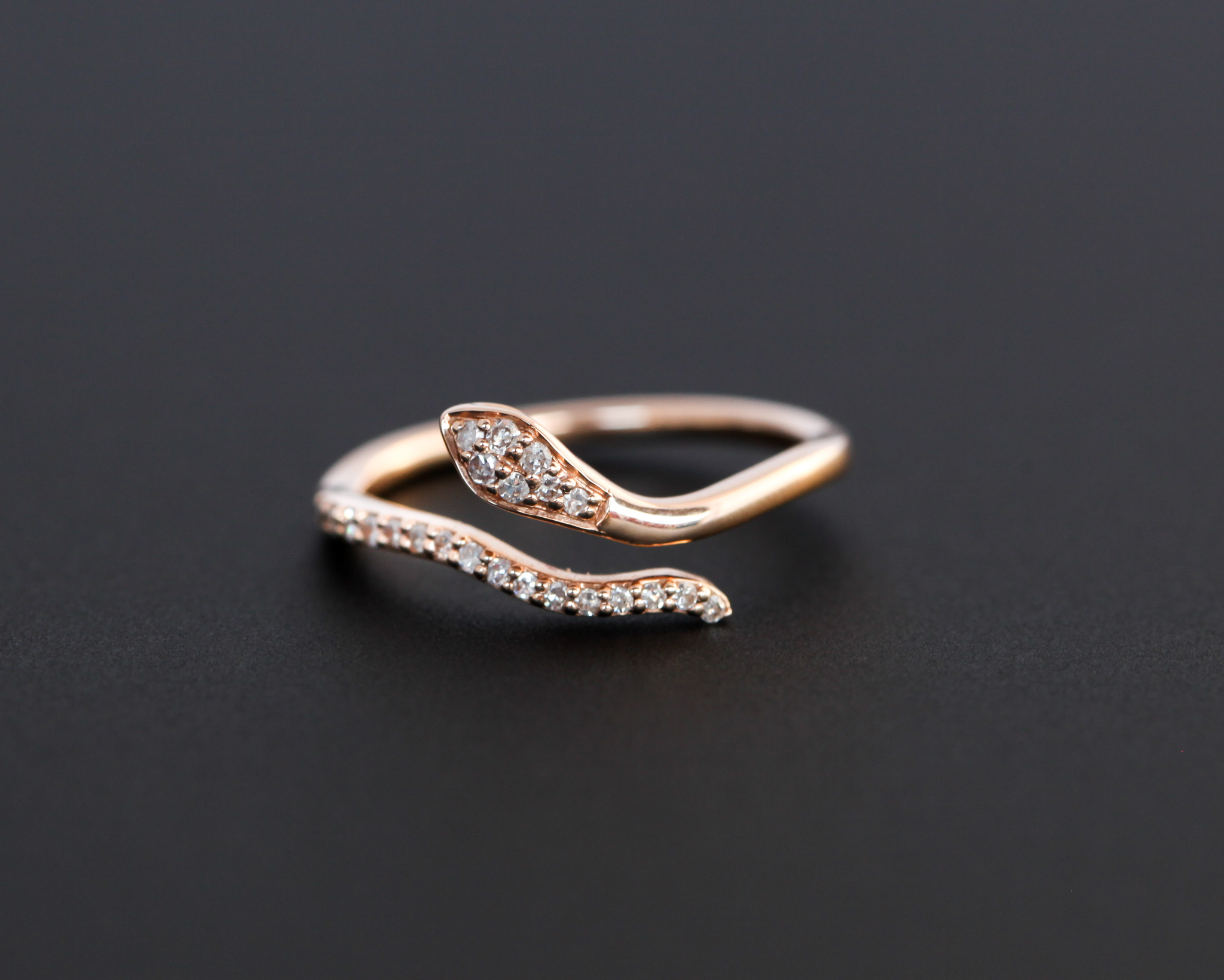 Dainty on sale snake ring